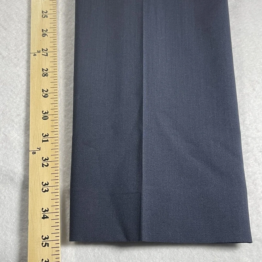 Banana Republic Logan Navy Dress Pants Men's 4L Flat Front Career Trousers